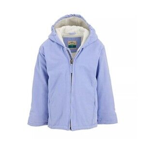 Blue Mountain Kids Sherpa Lined Hooded Duck Jacket Purple Size M 10/12 NWT
